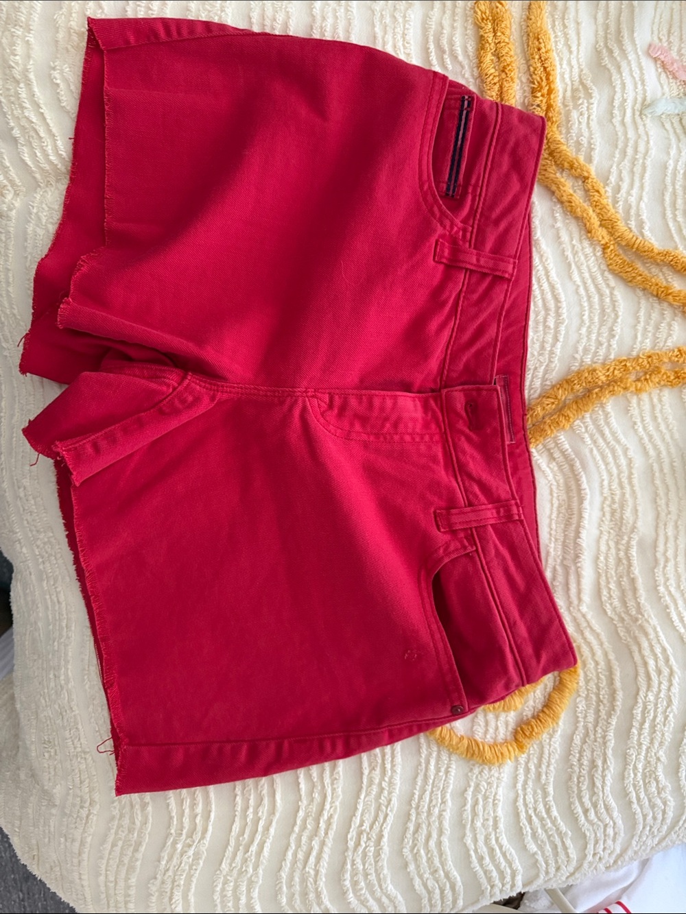 Tommy Hilfiger Bright Red Women's Jean Shorts